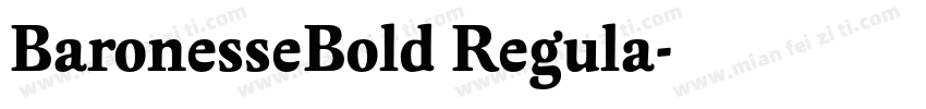 BaronesseBold Regula字体转换